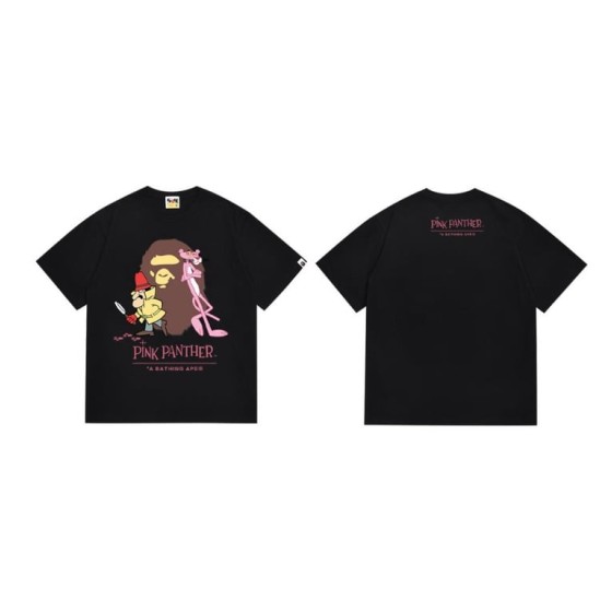 Black BAPE x Pink Panther Collab T-Shirt